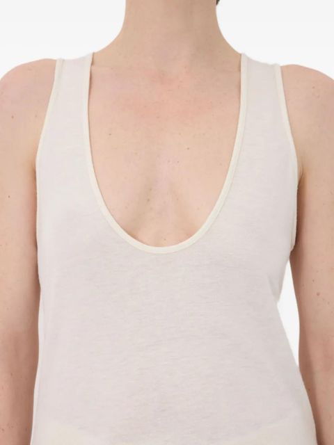 LouLou de Saison scoop-neckline tank top - White