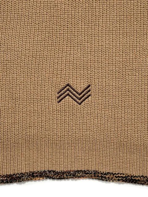 Missoni logo-embroidered scarf - Brown - zdjęcie produktu nr 2