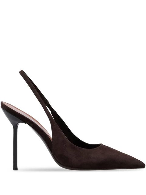 Paris Texas 105mm slingback pointed-toe pumps - Brown - zdjęcie produktu nr 1