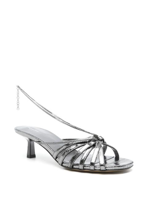 Golden Goose 45mm leather sandals - Grey - zdjęcie produktu nr 2