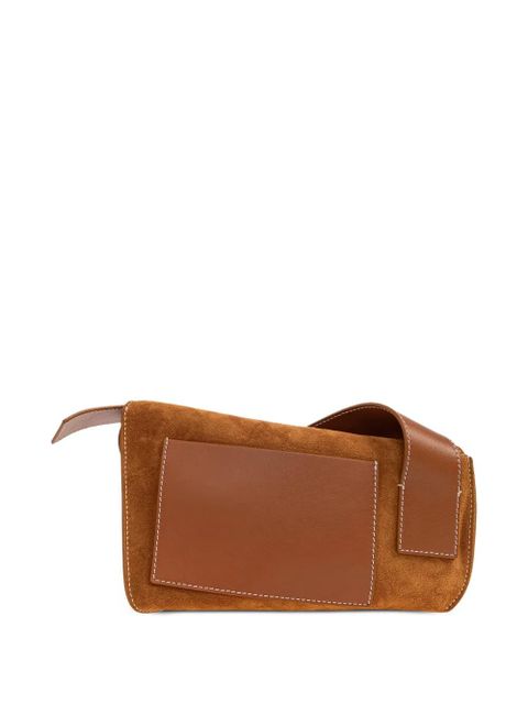 Alexander McQueen buckle leather shoulder bag - Brown