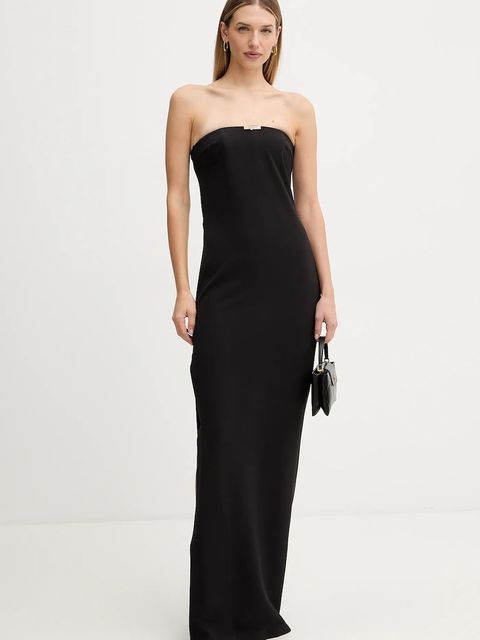 Elisabetta Franchi sukienka kolor czarny maxi prosta ABR4652E3