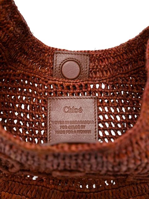 Chloé Summer Banana woven tote bag - Brown