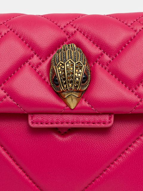 Kurt Geiger London torebka skórzana MINI KENSINGTON kolor różowy 5017357109