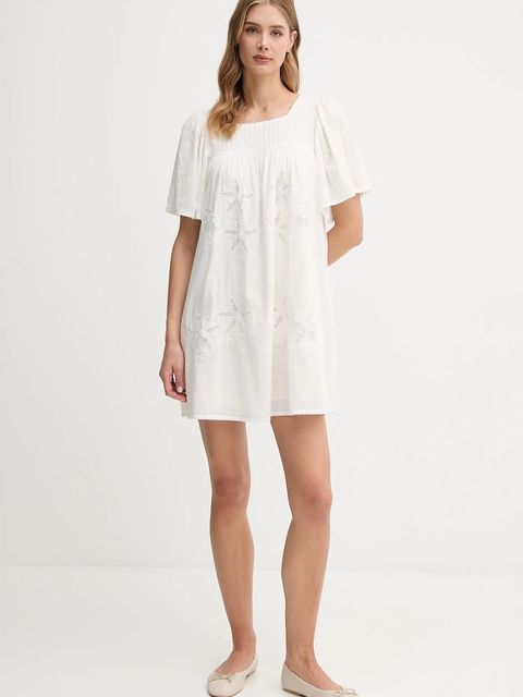 Hoss Intropia sukienka kolor beżowy mini rozkloszowana 8229136 - zdjęcie produktu nr 2