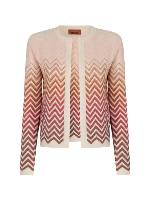 Missoni pattern cardigan - Neutrals - zdjęcie produktu nr 1