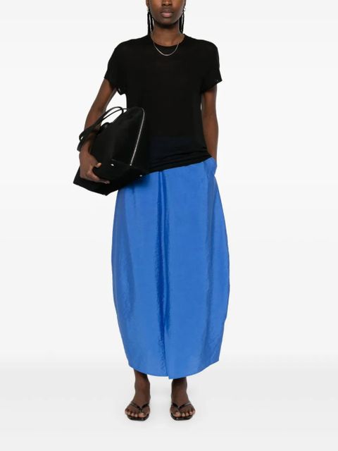 TOTEME silk T-shirt - Black - zdjęcie produktu nr 2