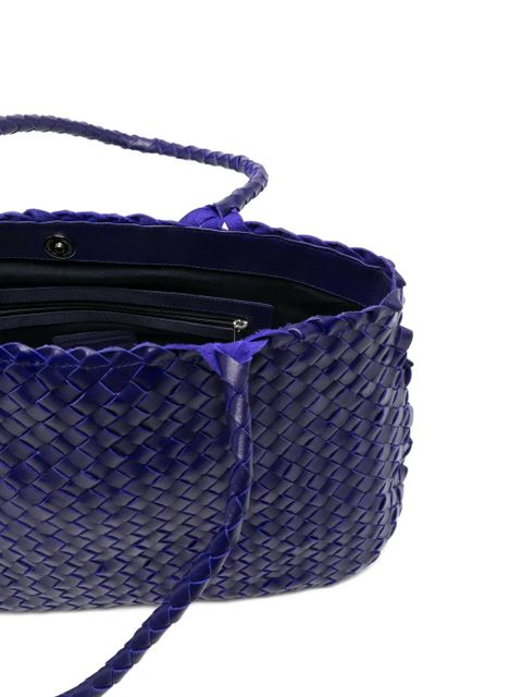 DRAGON DIFFUSION braided handle tote bag - Blue