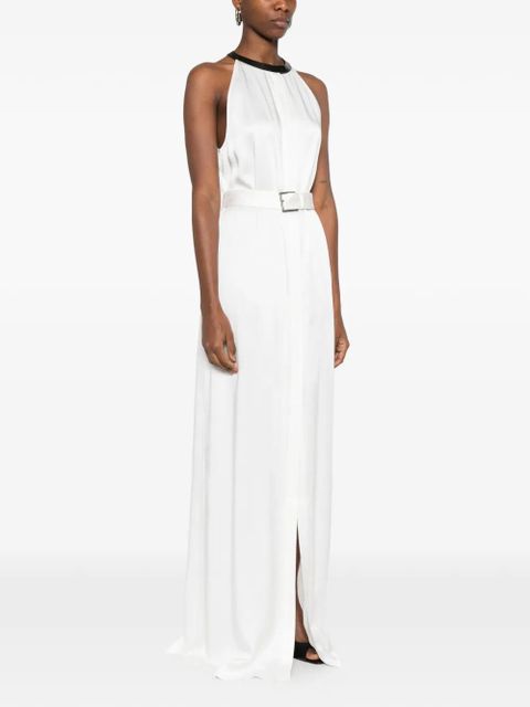 TOM FORD belted maxi dress - White