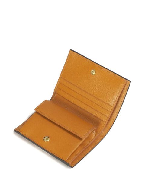 Marni colour block snap wallet - Brown