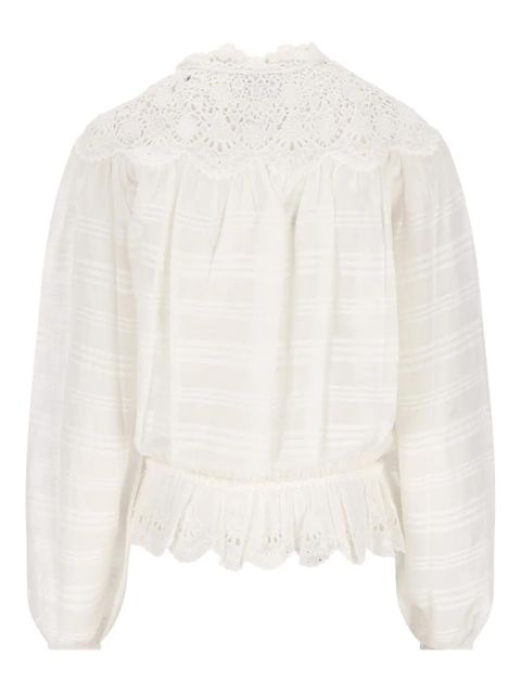 ISABEL MARANT ruffled shirt - White - zdjęcie produktu nr 2