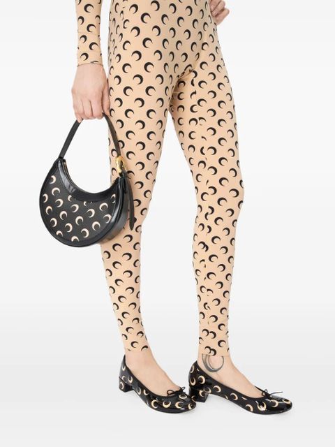 Marine Serre mini Moon Eclipse shoulder bag - Black - zdjęcie produktu nr 2