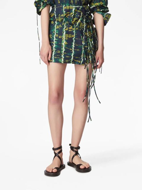 Altuzarra Hilaree tie-fastening miniskirt - Green