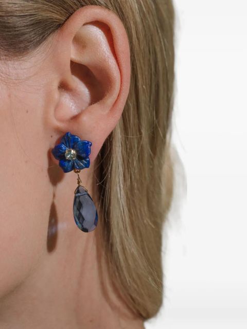 Jennifer Behr Jaylene flower drop earrings - Gold - zdjęcie produktu nr 2