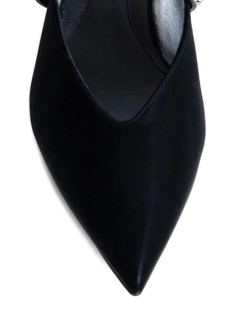 Alexander McQueen 50mm Revel embellished slingback mules - Black