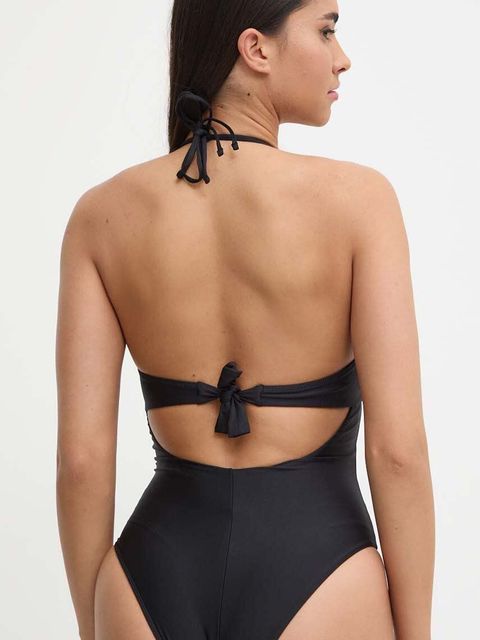 Guess jednoczęściowy strój kąpielowy kolor czarny lekko usztywniona miseczka E4GJ51 KC620