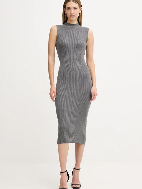 Guess sukienka JULIA kolor szary maxi dopasowana W5BK23 Z3OW2 - zdjęcie produktu nr 1