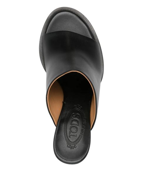 Tod's 75mm leather sandals - Black