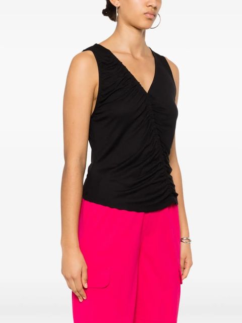 PINKO gathered sleeveless tank top - Black
