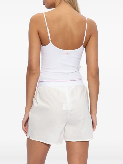 Alexander Wang logo-waistband cotton shorts - White