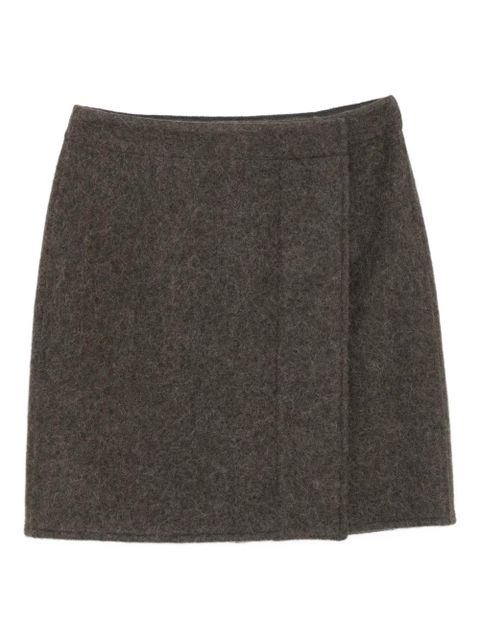 LEMAIRE wrap-effect straight skirt - Green - zdjęcie produktu nr 1
