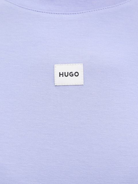 HUGO t-shirt damski kolor fioletowy 50556807