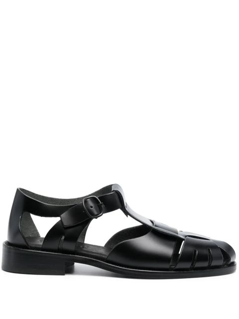 Hereu Pesca cut-out leather sandals - Black - zdjęcie produktu nr 1