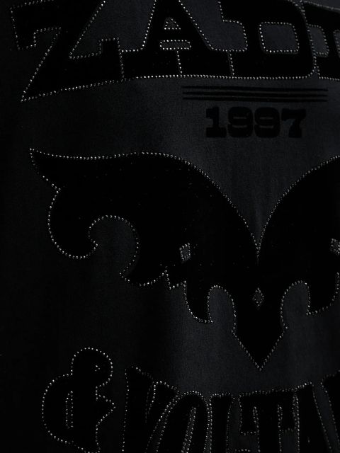 ZADIG&VOLTAIRE t-shirt bawełniany damski kolor czarny JWTS02826