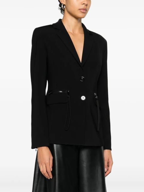 PINKO Faustina zip-pocket blazer - Black