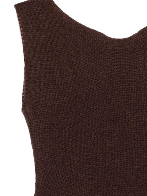 Aya Muse asymmetric top - Brown