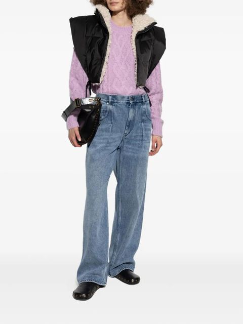 MARANT ÉTOILE cable-knit sweater - Pink