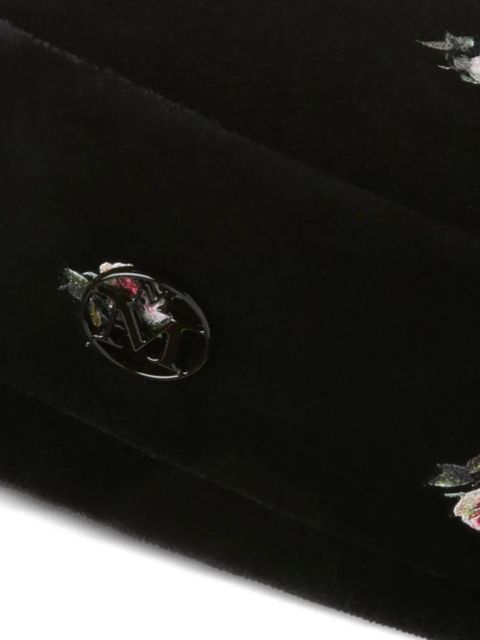 Maison Michel floral-embroidered beret - Black - zdjęcie produktu nr 2