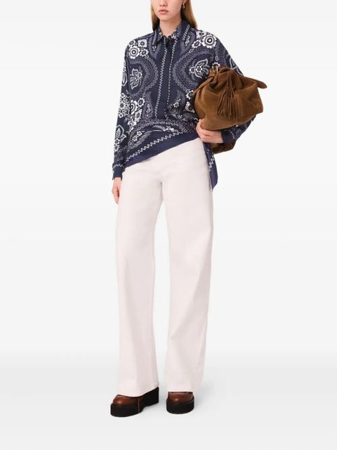 Maje printed shirt - Blue - zdjęcie produktu nr 2