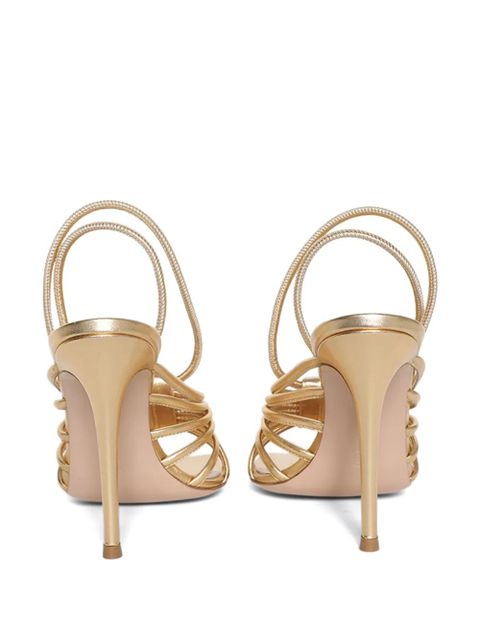 Gianvito Rossi Hellen 105mm strappy sandals - Gold