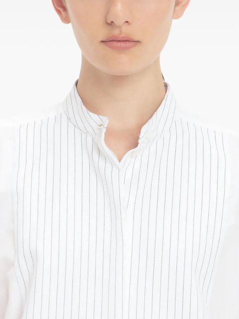 Victoria Beckham cropped tuxedo shirt - White