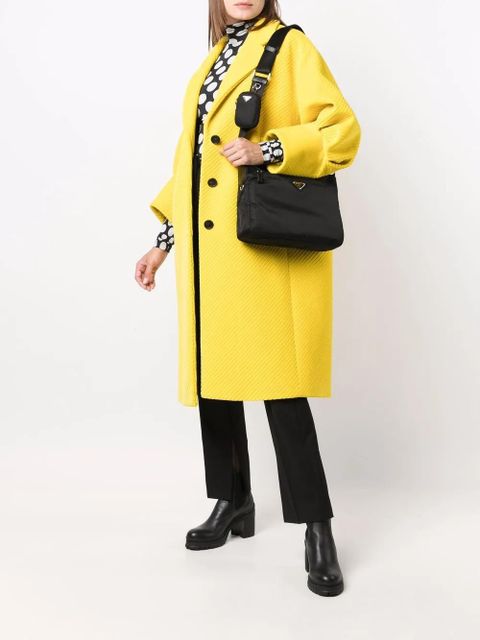 Prada triangle logo shoulder bag - Black - zdjęcie produktu nr 2