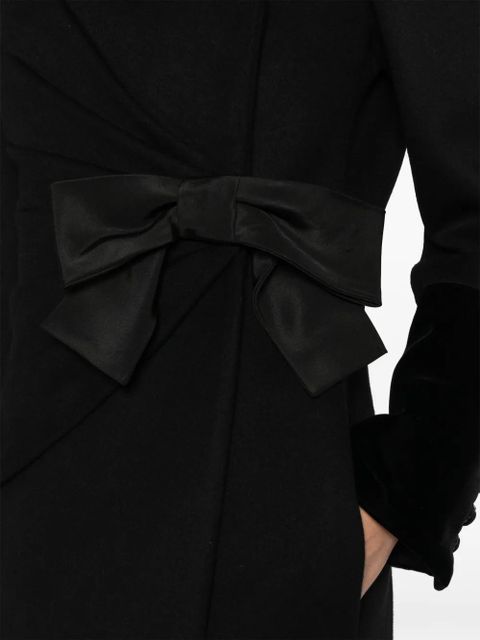Valentino Garavani bow-detailed coat - Black