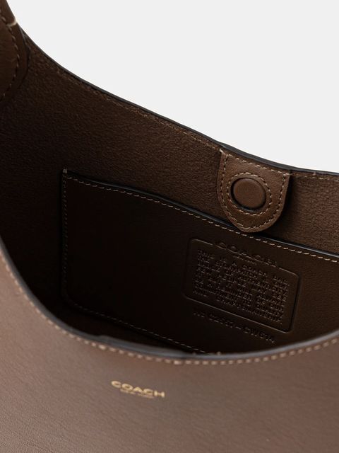 Coach torebka skórzana Brooklyn 23 kolor brązowy CW614