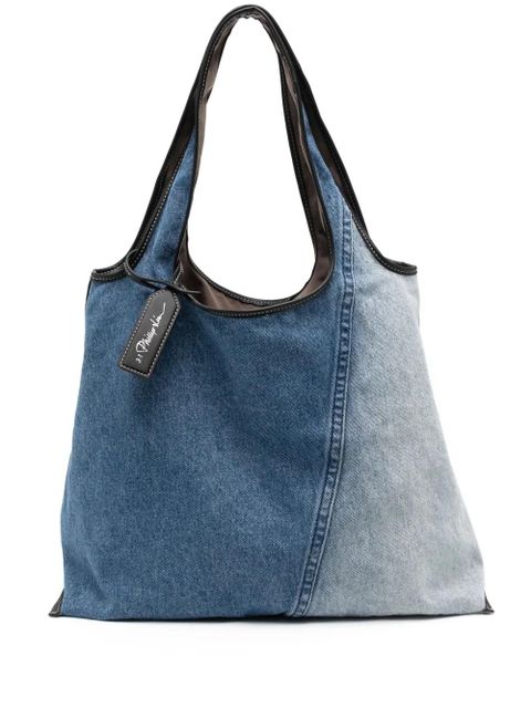 3.1 Phillip Lim Market denim tote bag - Blue - zdjęcie produktu nr 1