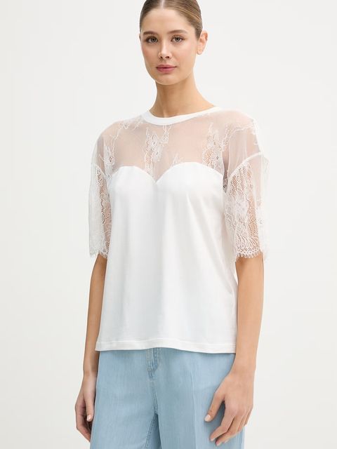 Blugirl Blumarine t-shirt damski bawełniany - zdjęcie produktu nr 1