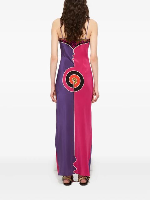 PUCCI abstract-print maxi dress - Purple