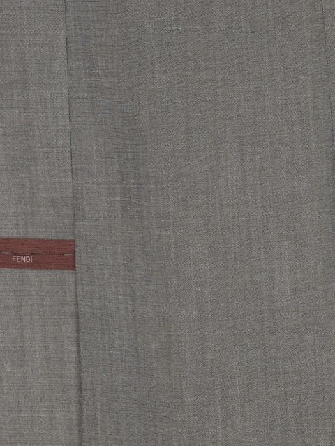 FENDI straight midi skirt - Grey