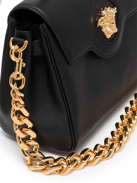 Versace La Medusa leather hand bag - Black