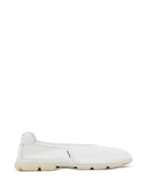 Miu Miu mesh ballet flats - White