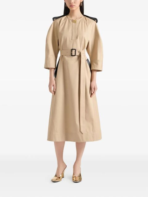 Givenchy belted cotton dress - Neutrals