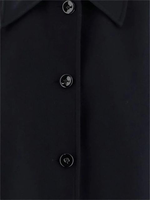 Jil Sander button-fastening wool coat - Blue - zdjęcie produktu nr 2