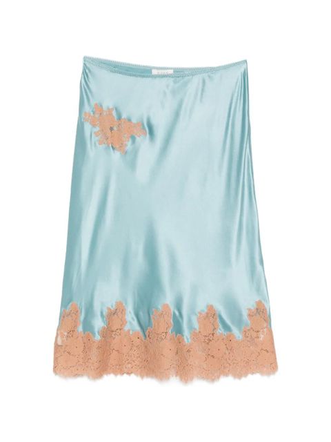 DÔEN Elowette lace-trim midi skirt - Blue - zdjęcie produktu nr 1