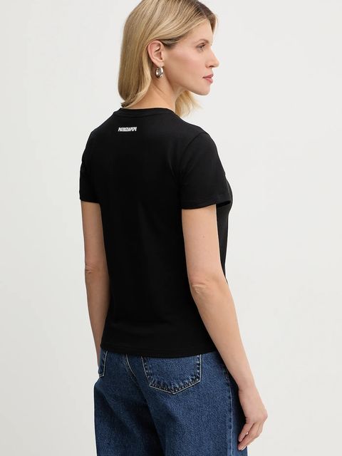 Patrizia Pepe t-shirt damski kolor czarny 8M1800 J061