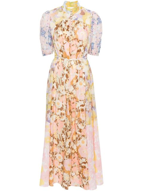 ZIMMERMANN Pop floral-print maxi dress - Purple - zdjęcie produktu nr 1