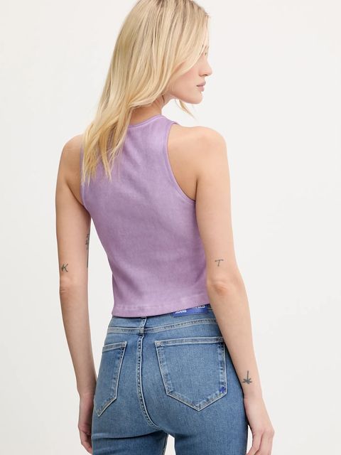 Karl Lagerfeld Jeans top damskie kolor fioletowy A3W17043